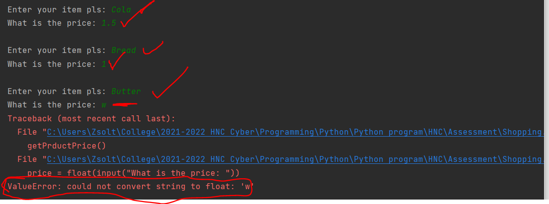 Image : Capture d'écran d'un débogueur affichant une erreur dans le code